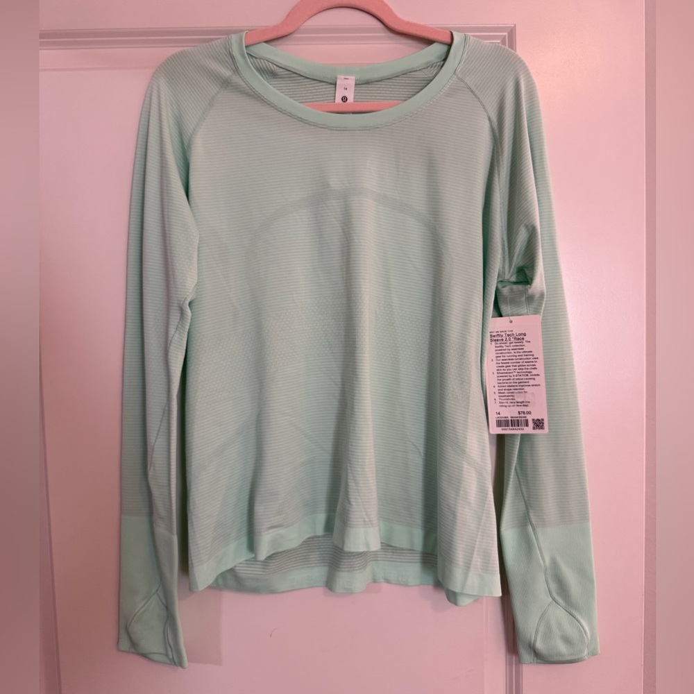 women’s swiftly tech long sleeve 2.0 *race seam/seam 14 - lululemon!